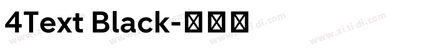 4Text Black字体转换